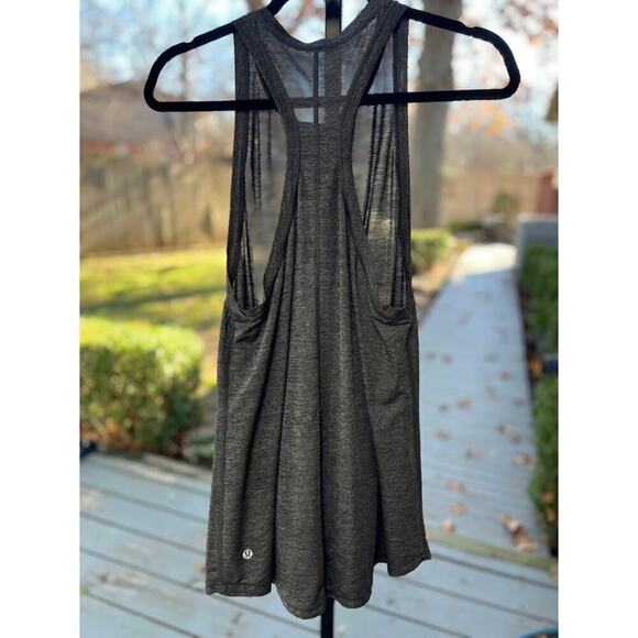 Lululemon Hot Like Agni Singlet Heathered Black Size Medium Women's - Picture 4 of 5